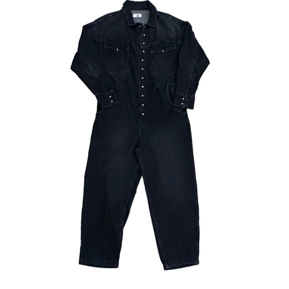 NWT Free People x Care FP Townes Jumpsuit in Black M - Picture 2 of 12